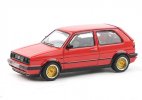 1:64 Scale Red Diecast VW Golf GTI Mk2 Hatchback Model