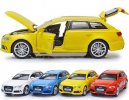 Kid 1:32 Scale Blue / Red / White / Yellow Diecast Audi RS6 Toy