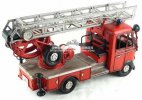 Red Large Scale Tinplate 1998 VW Fire Fighting Truck Model