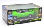 1:18 Scale Green MaiSto Diecast 1969 Dodge Charger R/T Model