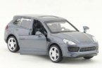 Blue / Gray 1:43 Diecast Porsche Cayenne S SUV Toy