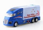 Kids Red / Blue / White Pull-Back Diecast Motorhome Toy