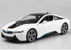 1:22 Scale Kids Black / White Diecast BMW I8 Toy