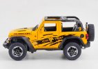 Black / Yellow / Blue / Green Diecast Jeep Wrangler Rubicon Toy