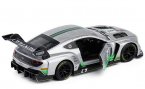 Silver NO.8 Kids 1:32 Scale Diecast Bentley Continental GT3 Toy