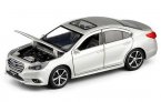 Kids 1:32 Scale Silver / Gray / Blue Diecast Subaru Legacy Toy