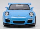 Kids 1:36 Scale Welly Blue Diecast 2016 Porsche 911 GT3 RS Toy