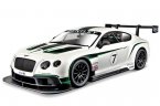 Bburago 1:24 White Diecast Bentley Continental GT3 Model