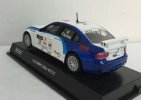 1:43 Blue-White Motorama Diecast BMW 320si WTCC Model