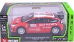 1:32 Scale Red Bburago NO.1 Diecast 2008 Citroen C4 WRC Model