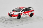 White-Red 1:64 Scale Diecast Honda Civic Type R FD2 Model