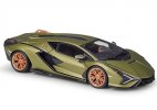 Red / Green 1:24 Bburago Diecast Lamborghini Sian FKP 37 Model