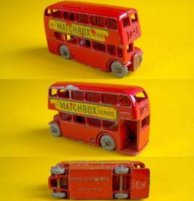 1:200 Scale Red Matchbox London Double Decker Bus Model