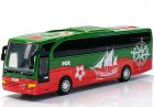 Green-Red Portugal national Football Team Diecast Coach Bus Toy