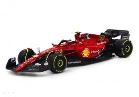 Red 1:43 Scale Bburago NO.55 Diecast Ferrari F1-75 Model