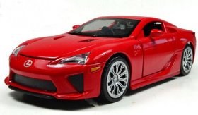 1:28 Red / Black / White / Green / Yellow Diecast Lexus LFA Toy