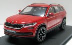 1:43 Scale Red / White / Silver Diecast Skoda Kodiaq Model