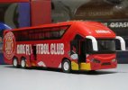 Red Catalonian F.C. Painting Kids Diecast Coach Bus Toy