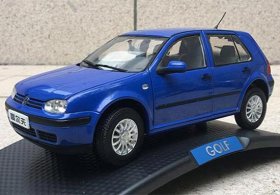 Red / Blue 1:18 Scale Diecast 2004 VW Golf IV Model