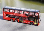 Red Diecast Zonson Smart Auto BAZN Double Decker Bus Model