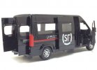 Black Kids S.F. Express Diecast Ford Transit Van Bus Toy