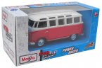 Maisto Kids 1:40 Scale White-Red Diecast VW T1 Bus Toy