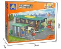 Kids 341 Pieces Building Blocks Green Plastics City Bus Toy