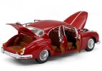 Red 1:18 Scale Diecast Bburago 1959 Jaguar Mark Model