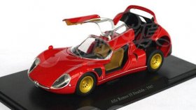 Red 1:24 Scale Diecast 1967 Alfa Romeo 33 Stradale Model