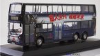 1:76 Scale Purple CMNL HongKong Ultraman Double-decker Bus Model