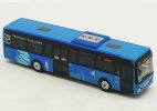 Blue 1:87 Scale NO.77 Plastic Iveco Crossway City Bus Model