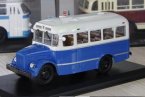 White-Blue 1:43 Scale Diecast Soviet Union KAVZ-651 Bus Model