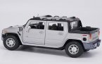 Silver 1:25 Scale MaiSto Diecast Hummer H3T Model