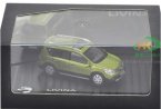 Green 1:43 Scale Diecast Nissan Livina Model