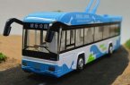 Kids Red / Blue / Green Die-Cast City Trolley Bus Toy