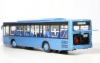 1:42 Scale Blue Diecast Yutong ZK6128HG City Bus Model