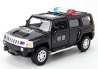 1:43 Scale Black Police Kids Diecast Hummer H3 Toy
