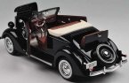 Black 1:18 Scale Welly Diecast 1936 Ford Deluxe Cabriolet Model