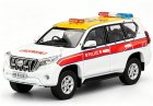 White 1:43 Police Diecast 2015 Toyota Land Cruiser Prado Model
