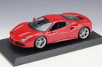 White / Red 1:18 Scale Bburago Diecast Ferrari 488 GTB Model