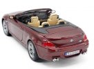 Wine Red / Brown 1:18 Scale MaiSto Diecast BMW M6 Cabrio Model