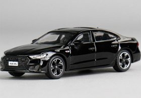 Silver / White / Black 1:64 Scale Diecast 2022 Audi A7L Model