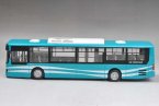 Blue 1:43 Scale NO.9 Diecast ShangHai Daewoo Bus Model