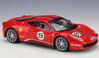 1:24 Scale Red Bburago Diecast Ferrari 458 Challenge Model