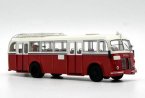 White-Red 1:64 Scale Diecast Skoda 706RO Bus Model