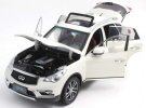 White 1:18 Scale Diecast Infiniti QX50 Model