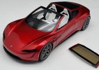 Red 1:18 Scale Diecast Tesla Roadster Car Model