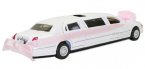 1:38 Scale White Wedding Theme Diecast Lincoln Limousine Toy