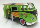 Kids Green / Blue / Pink Diecast 1962 VW T1 Bus Toy