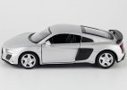 1:36 Scale Kids Yellow / Silver Diecast Audi R8 Coupe Toy